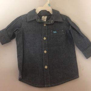 Carters denim boy button up shirt